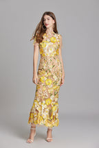Women's Floral Midi Dress | Wedding Guest Party-20