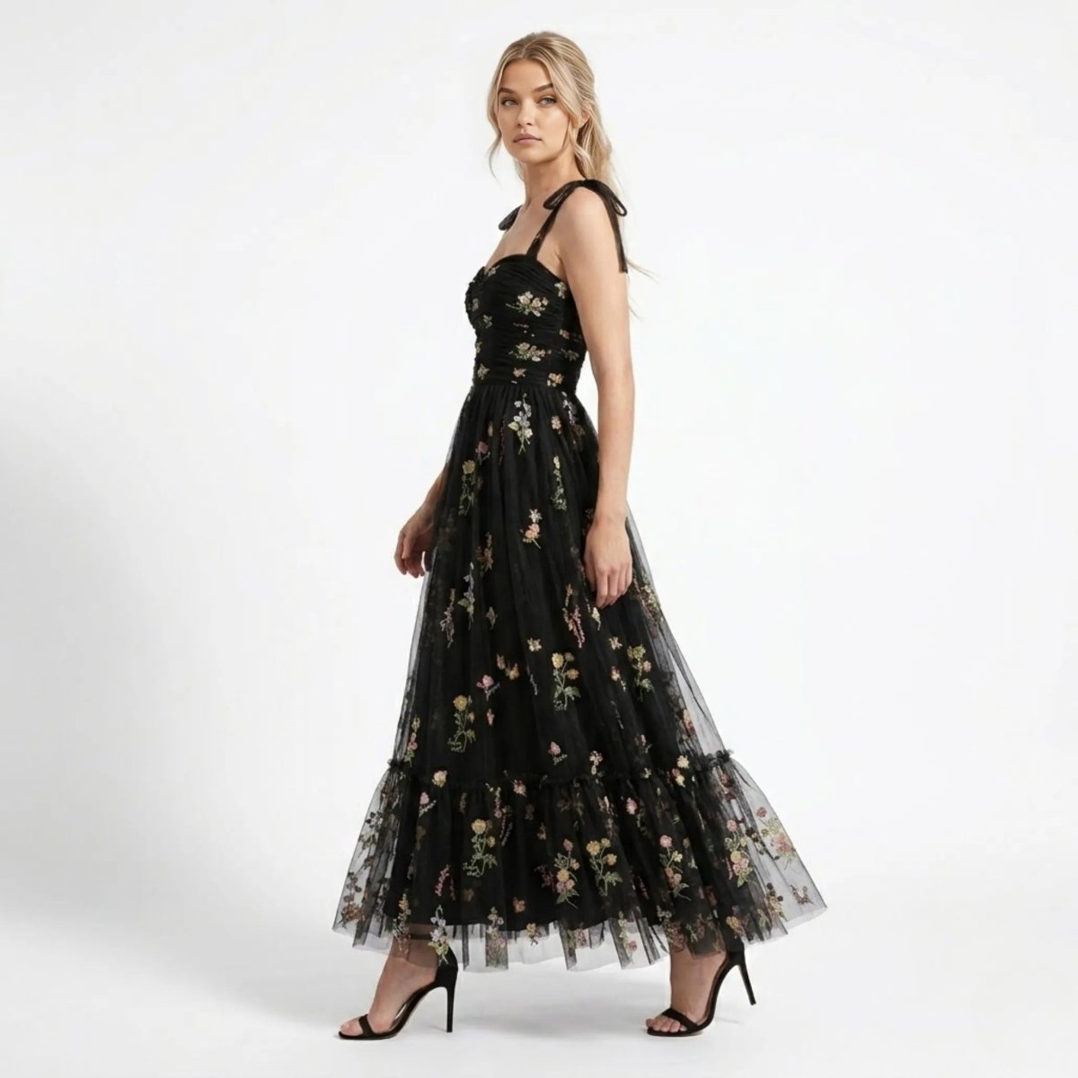 Women's Floral Maxi Dress | Wedding Guest Evening-2