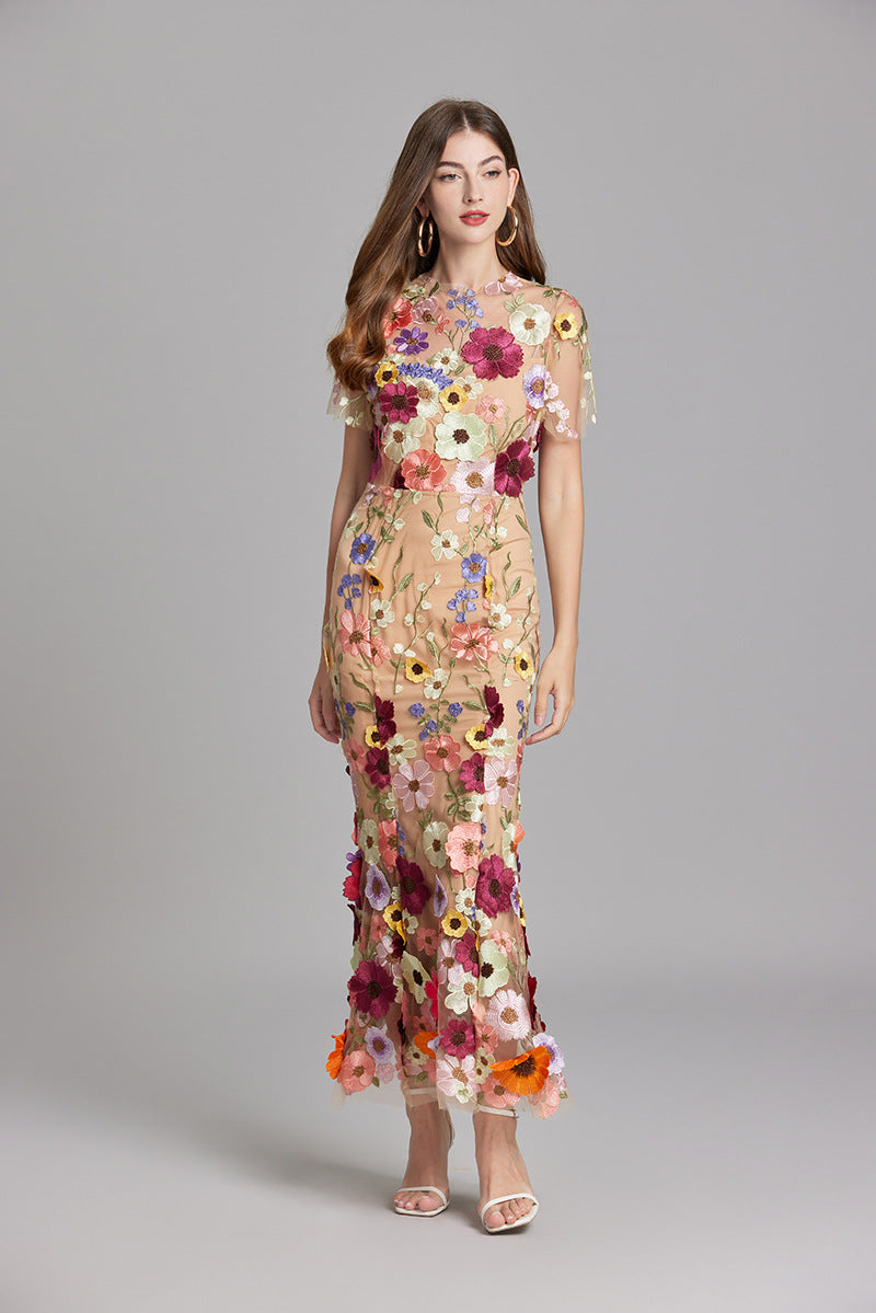 Women's Floral Midi Dress | Wedding Guest Party-9