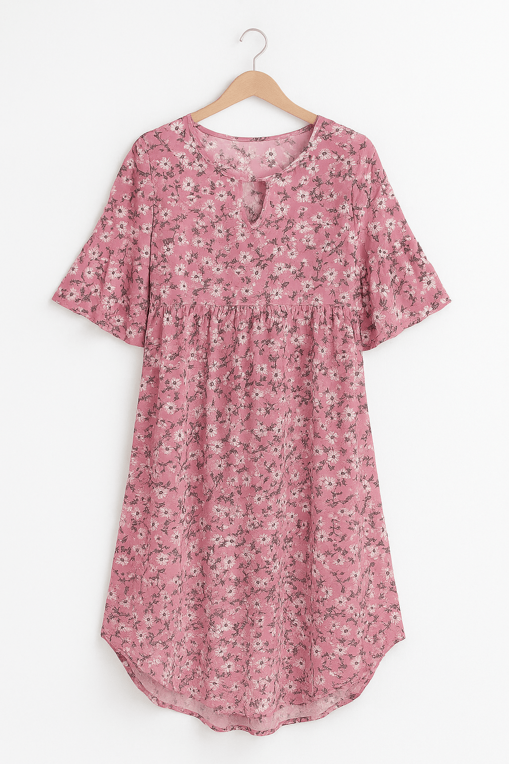 Women's Floral Midi Dress | Summer Boho A-Line-3