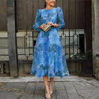 Women's Floral Midi Dress | Wedding Guest Evening-2