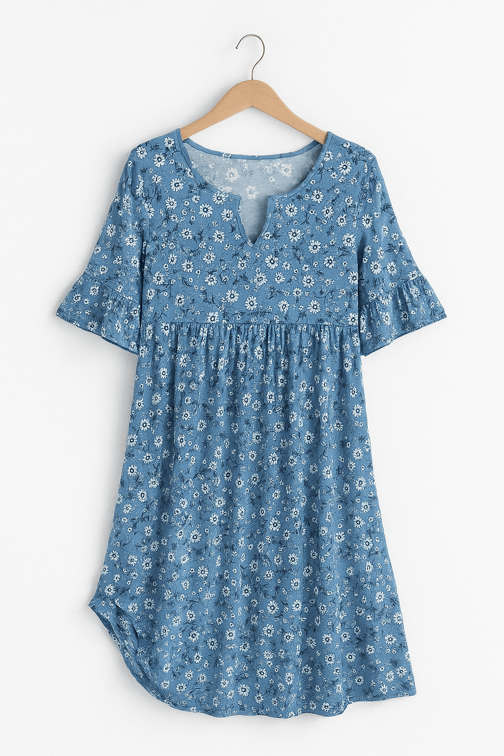 Women's Floral Midi Dress | Summer Boho A-Line-8