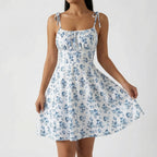 Women's Floral Mini Dress | Summer Casual-4