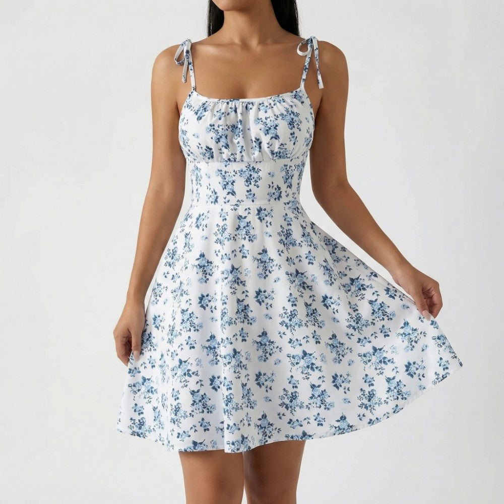 Women's Floral Mini Dress | Summer Casual-4