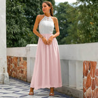 Women's Wedding Guest Maxi Dress | Lace Evening-6