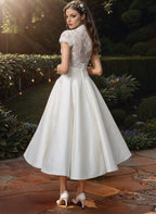 Women's Lace V-Neck Midi Dress | Wedding Guest-2