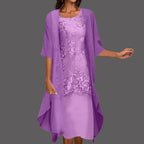 Women's Lace Midi Dress | Wedding Guest Elegant-3