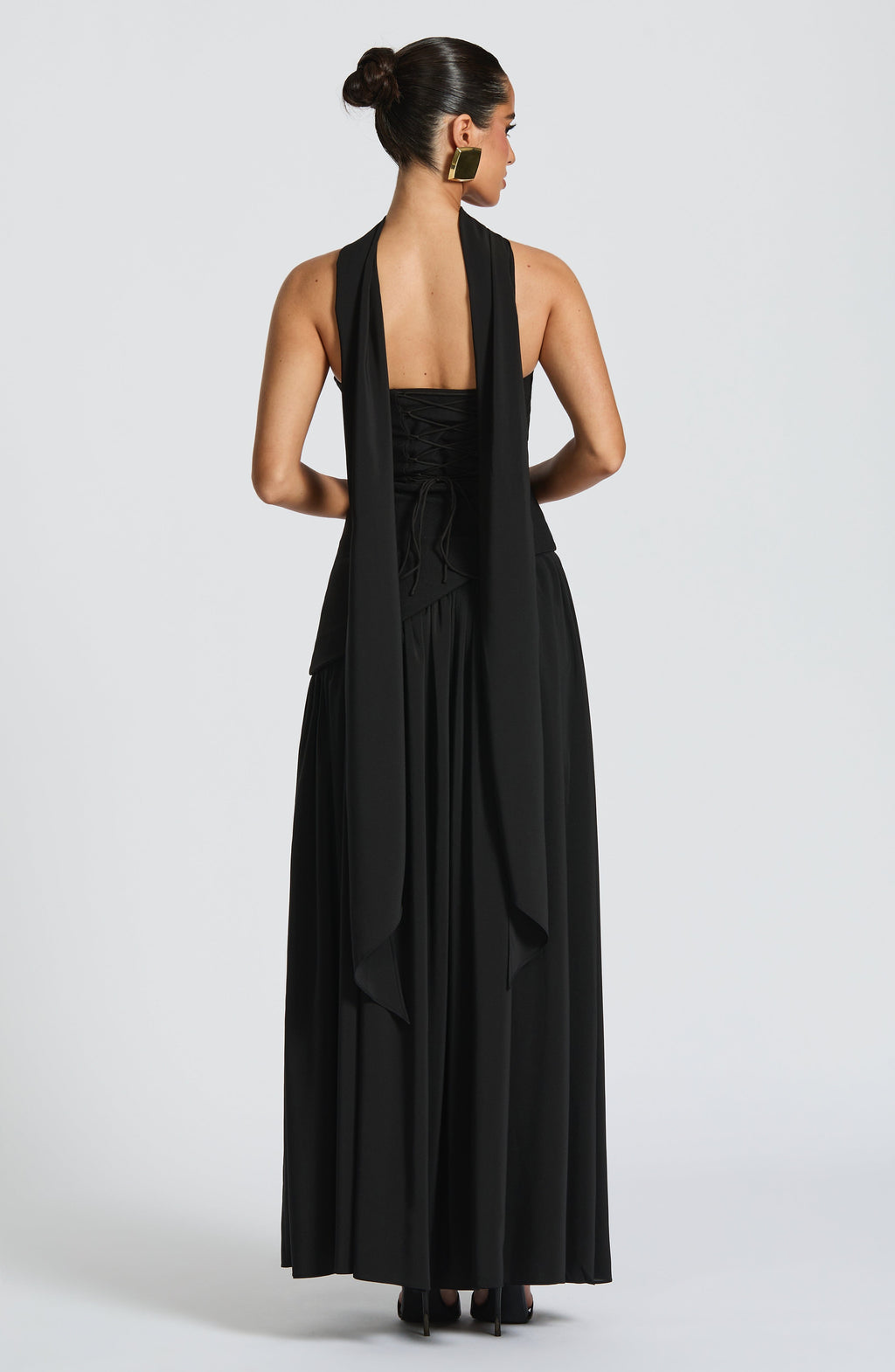 Women's Wedding Guest Maxi Dress | Strapless Slit-11