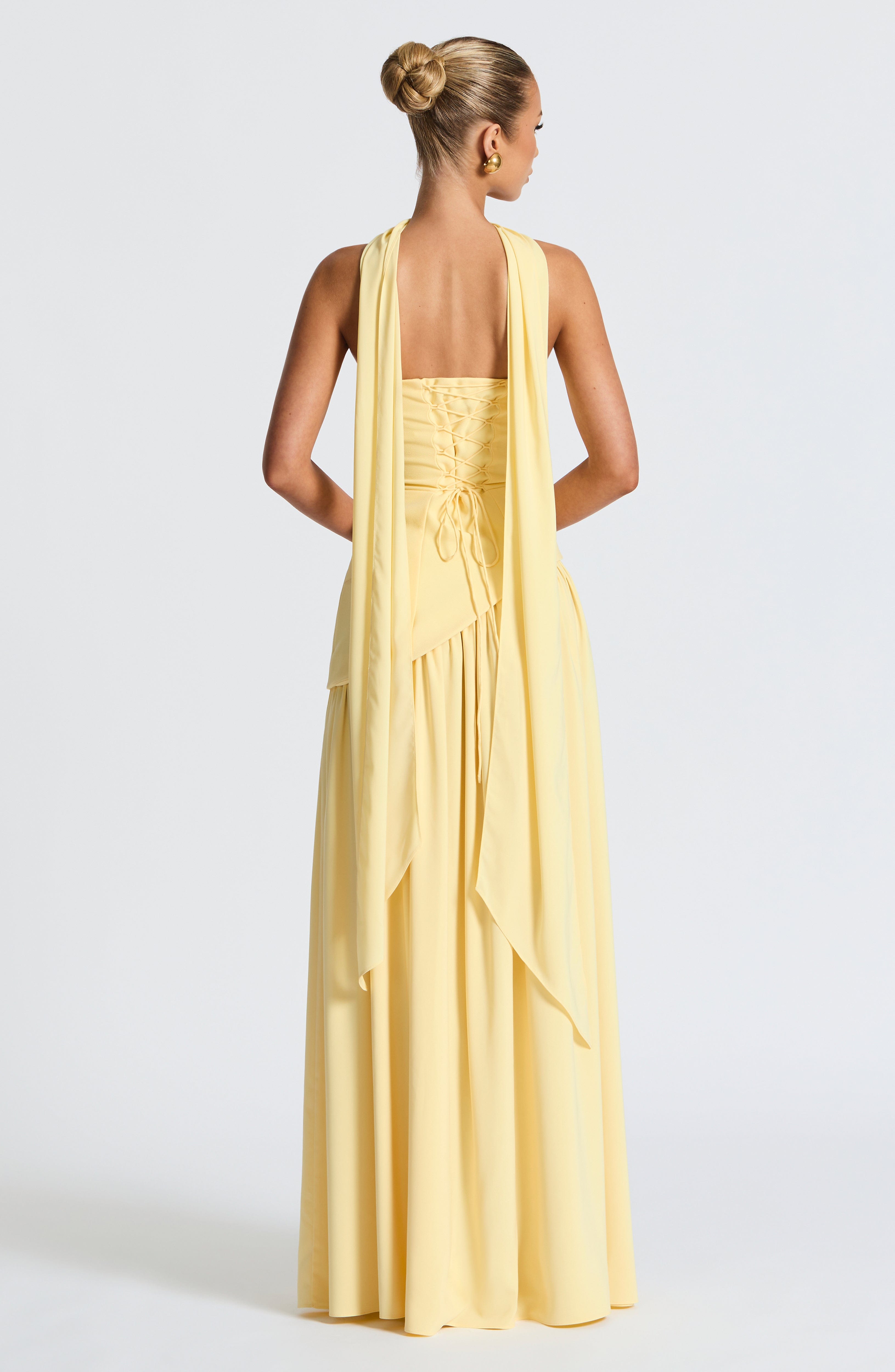Women's Wedding Guest Maxi Dress | Strapless Slit-9