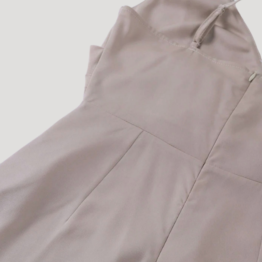 Women's Wedding Guest Maxi Dress | Wrap Slit-3