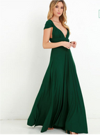 Women's Wrap Maxi Dress | Open Back Boho-12