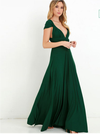 Women's Wrap Maxi Dress | Open Back Boho-12