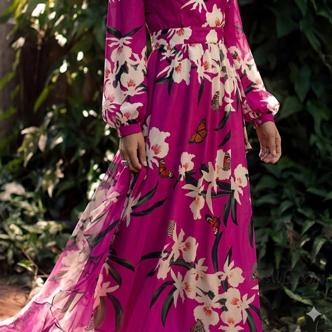 Women's Floral Maxi Dress | Boho Wedding Guest-4