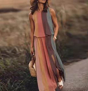 Women's Floral Maxi Dress | Summer Boho-6
