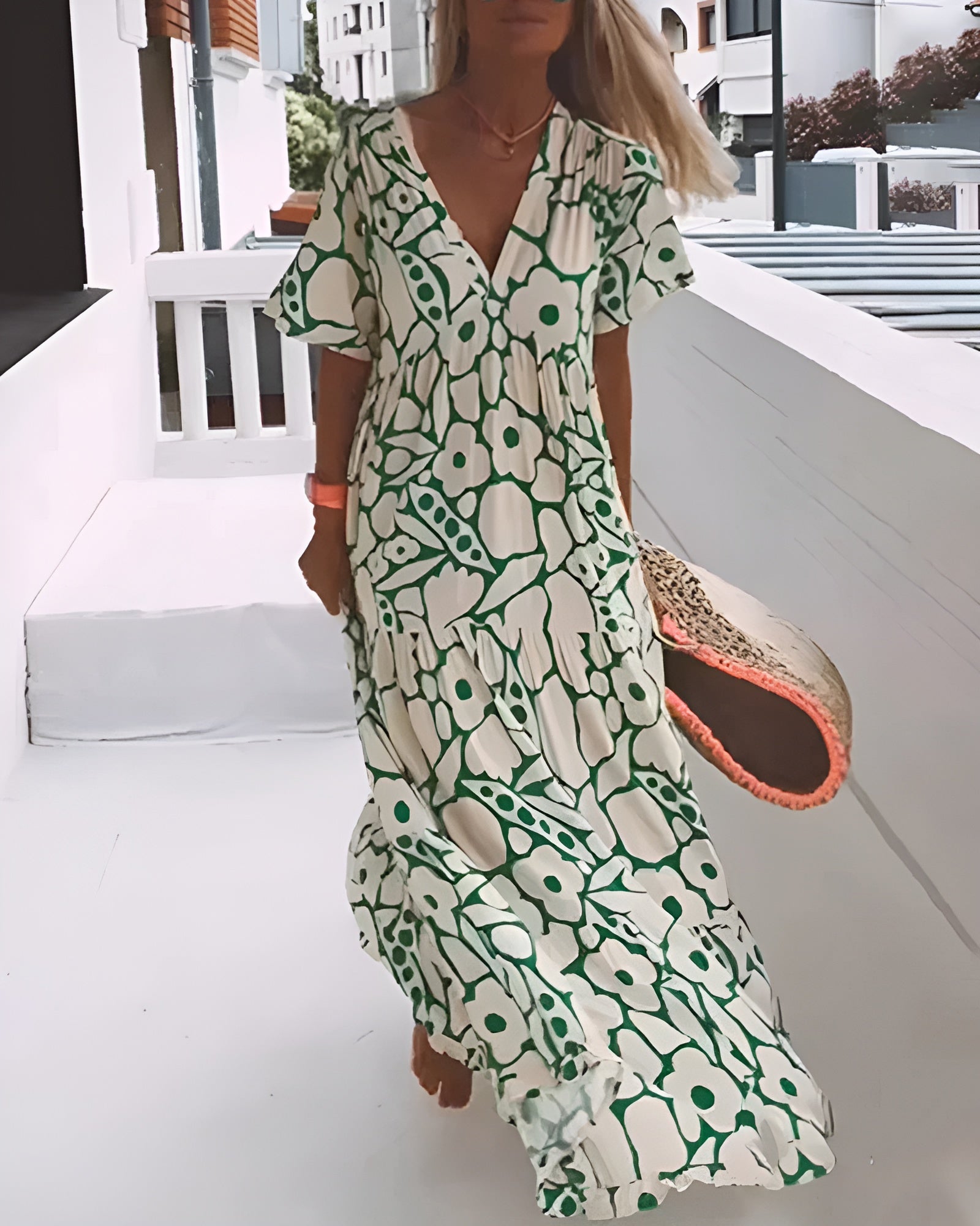 Women's Floral Maxi Dress | Summer Boho-1