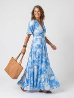 Women's Floral Midi Dress | Summer Wedding Guest-4