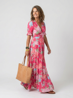 Women's Floral Midi Dress | Summer Wedding Guest-2