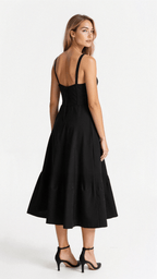 Women's Floral Midi Dress | Summer Corset-4
