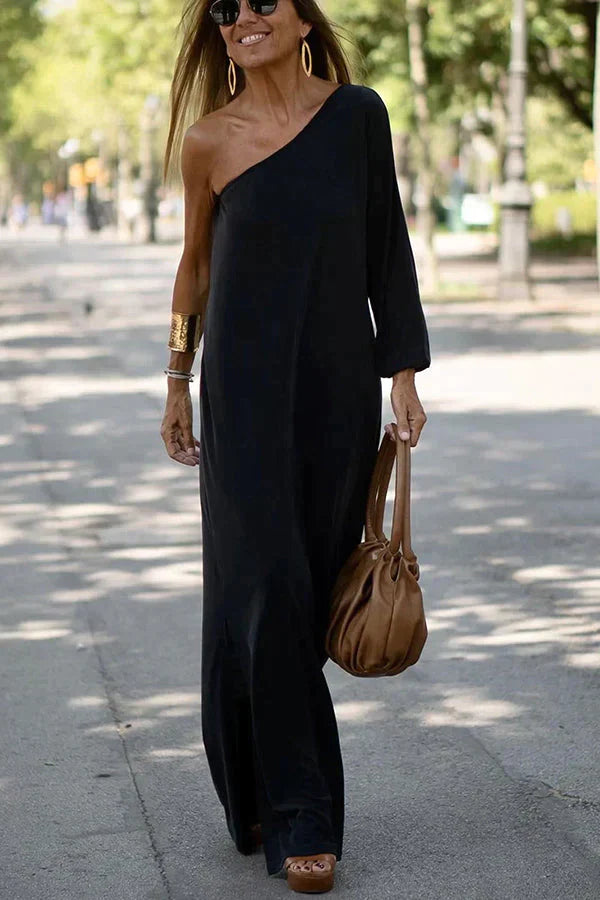 Women's Off Shoulder Maxi Dress | Evening Wrap-1