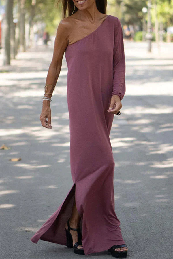 Women's Off Shoulder Maxi Dress | Evening Wrap-2