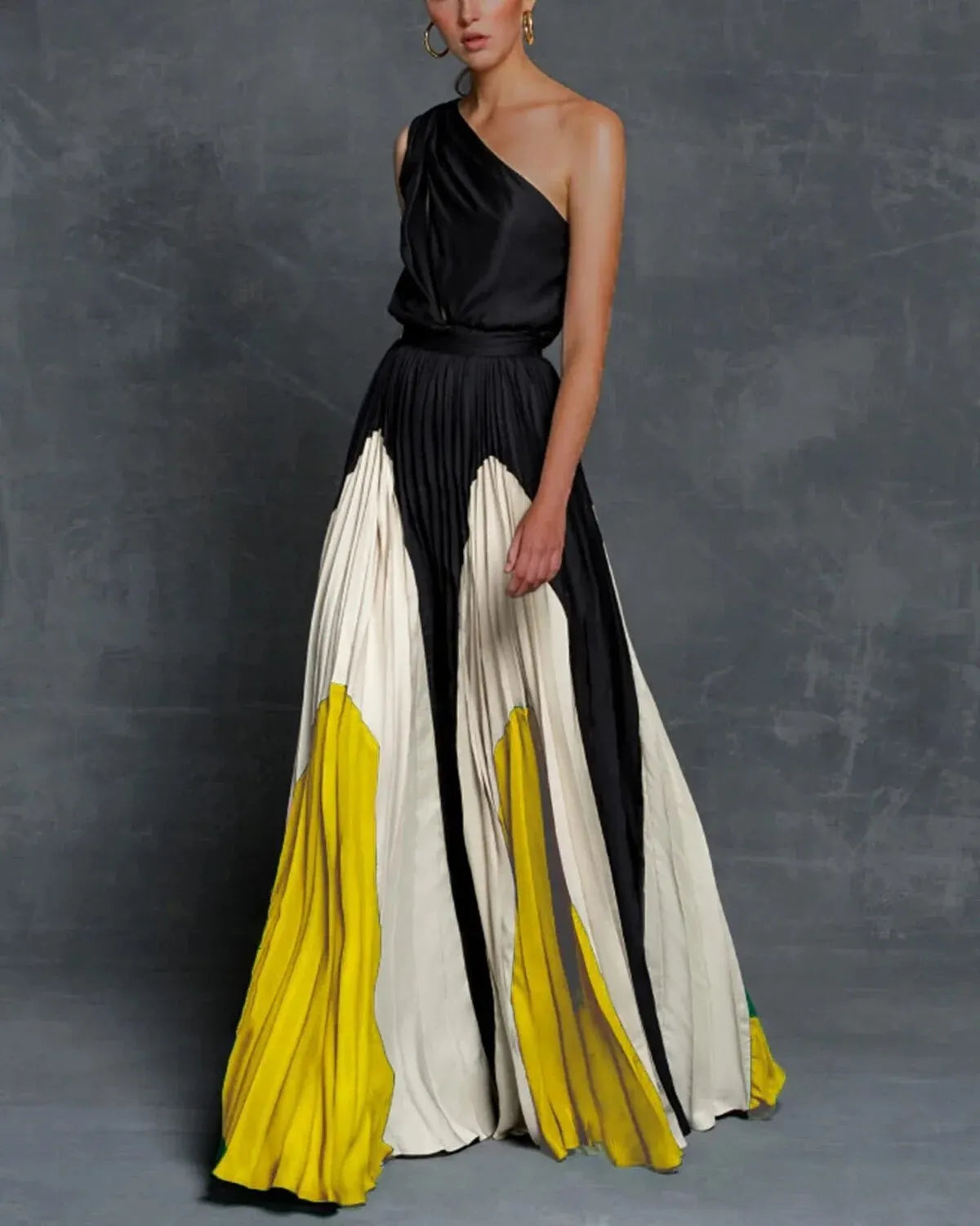 Women's One Shoulder Maxi Dress | Wedding Guest Evening-1