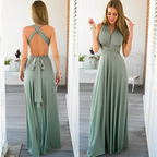 Women's Wrap Maxi Dress | Open Back Boho-1