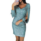 Women's Sequin Bodycon Mini Dress | Party Cocktail-5