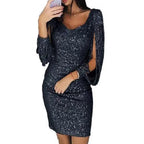 Women's Sequin Bodycon Mini Dress | Party Cocktail-4