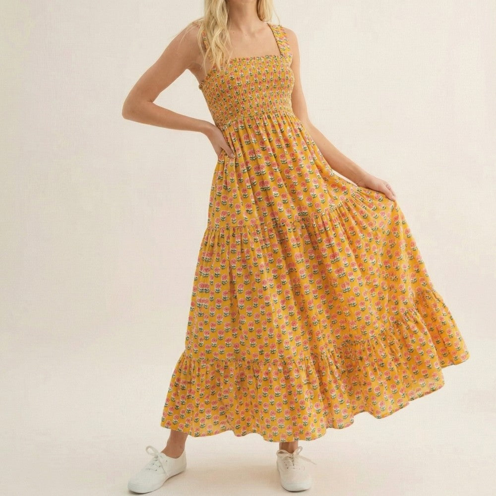 Women's Floral Maxi Dress | Summer Wedding Guest-6