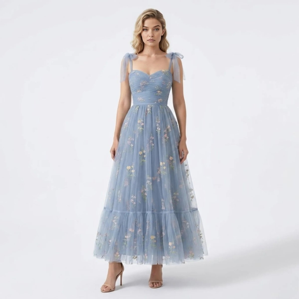 Women's Floral Maxi Dress | Wedding Guest Evening-16