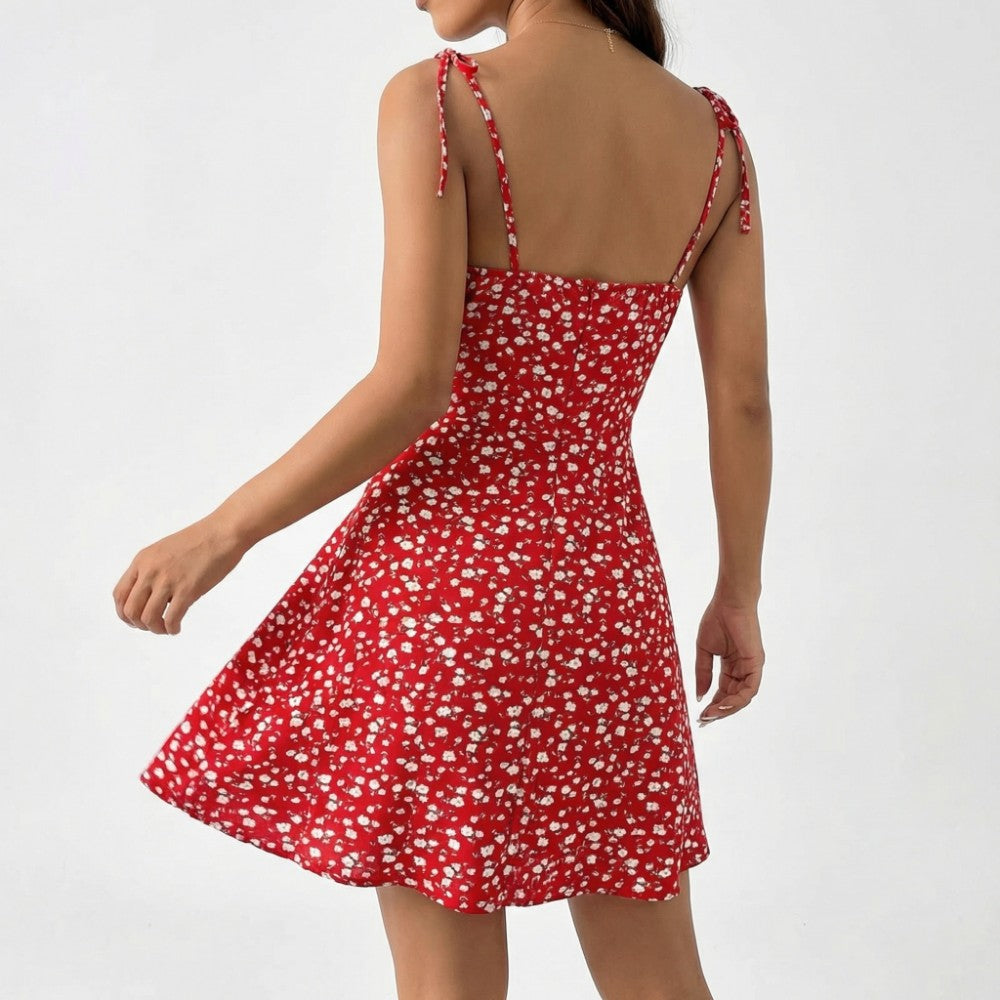 Women's Floral Mini Dress | Summer Casual-3