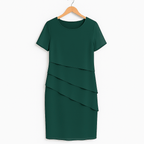 Women's Ruffle Midi Dress | Elegant Cocktail-6