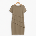 Women's Ruffle Midi Dress | Elegant Cocktail-8