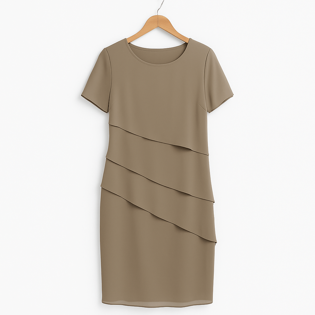 Women's Ruffle Midi Dress | Elegant Cocktail-8