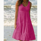 Women's Boho Midi Dress | Summer Tiered-10