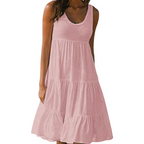 Women's Boho Midi Dress | Summer Tiered-5