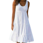 Women's Boho Midi Dress | Summer Tiered-1