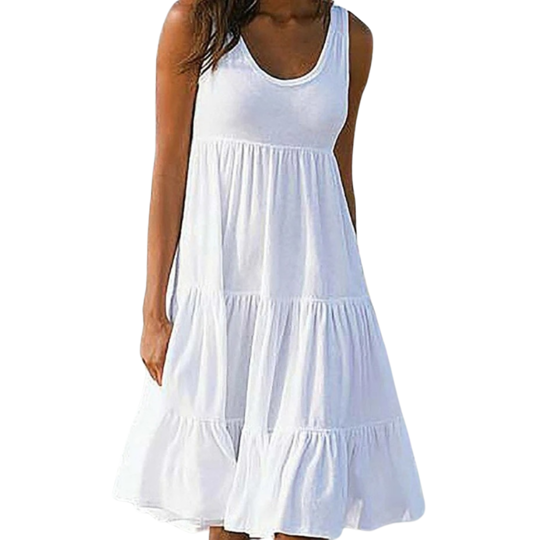 Women's Boho Midi Dress | Summer Tiered-1
