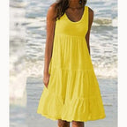 Women's Boho Midi Dress | Summer Tiered-11