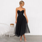 Women's Cocktail Midi Dress | A-Line Elegant-5