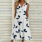 Women's Floral Maxi Dress | Summer Boho-5