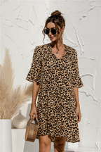 Women's Floral Mini Dress | Summer Ruffle Boho-5