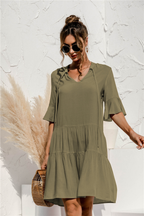Women's Floral Mini Dress | Summer Ruffle Boho-3