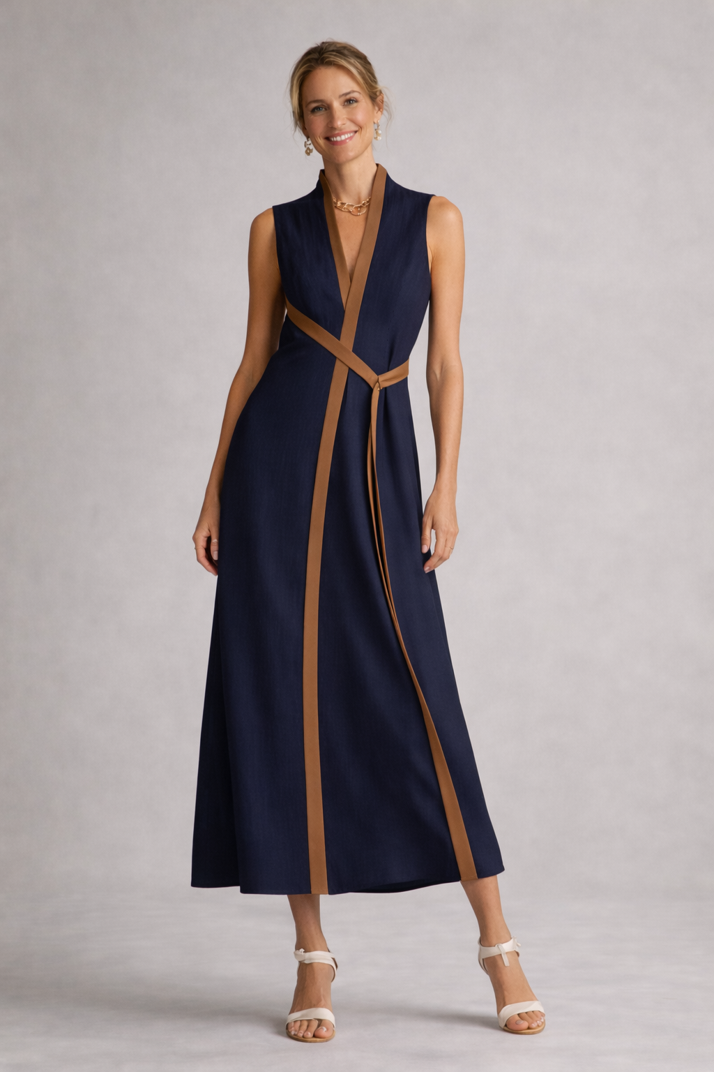 Women's Wrap Maxi Dress | Wedding Guest Evening-4