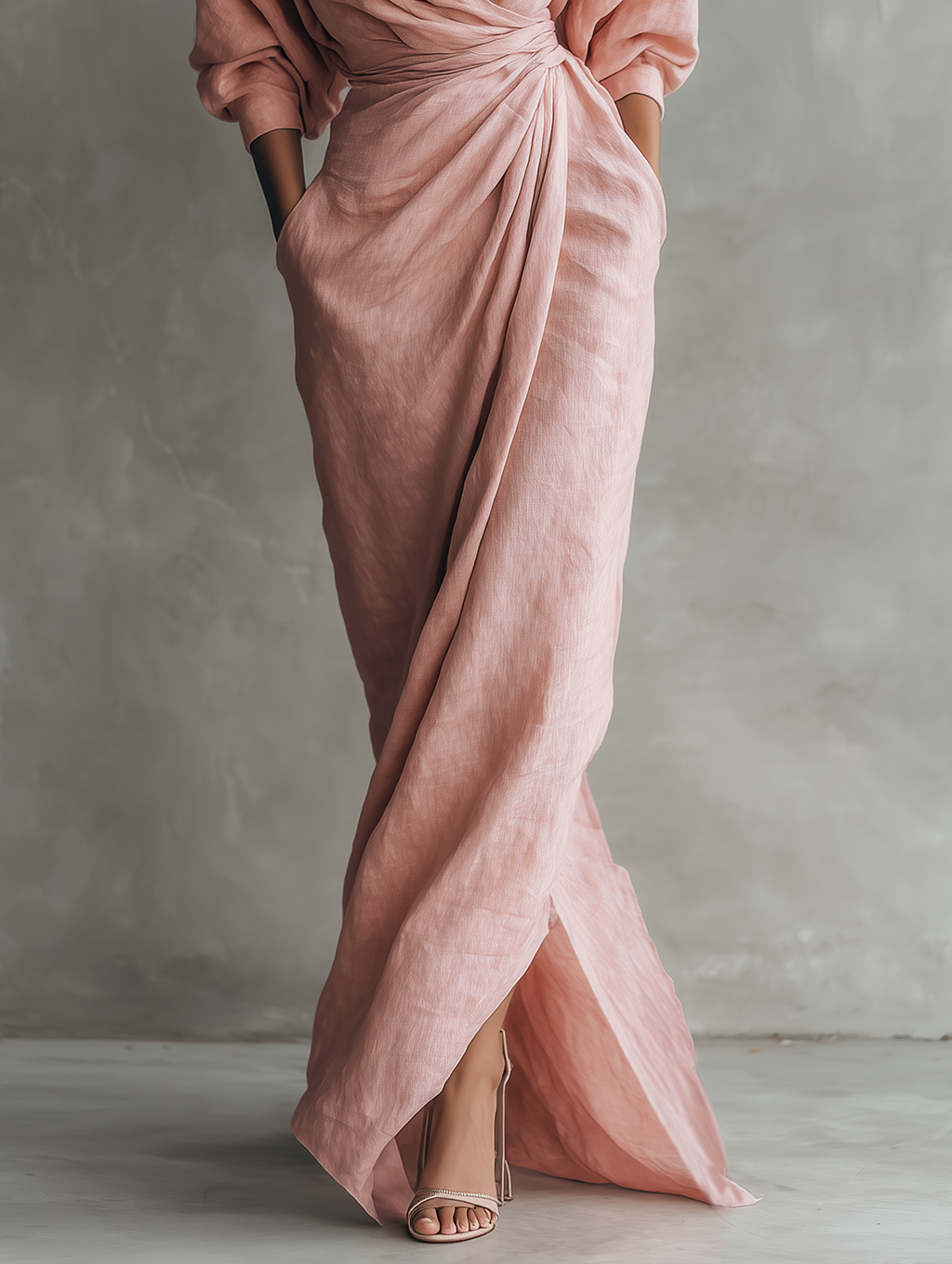 Women's Wrap Maxi Dress | Wedding Guest Evening-7
