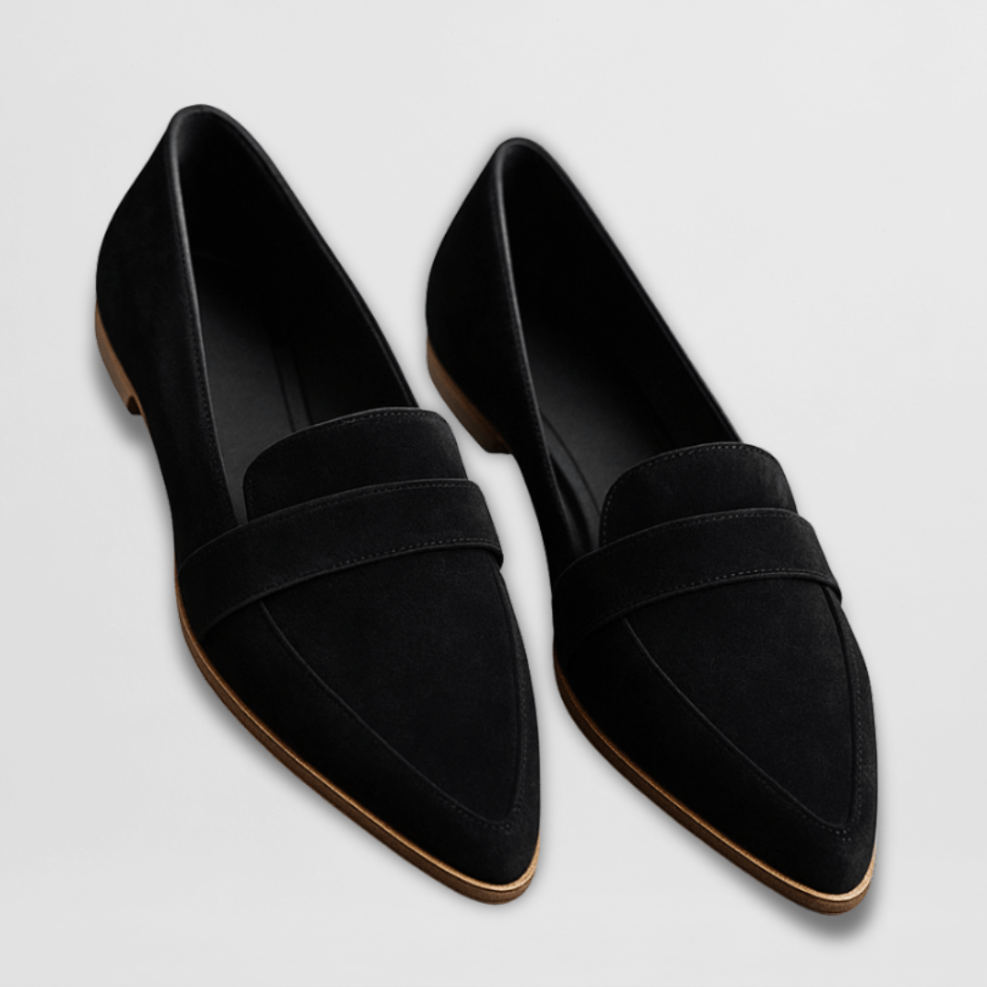 Women's Pointed Toe Loafers | Slip-On Flat-3