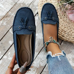 Women's Tassel Moccasin Loafers | Slip-On Flat-13