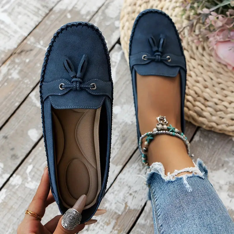 Women's Tassel Moccasin Loafers | Slip-On Flat-13