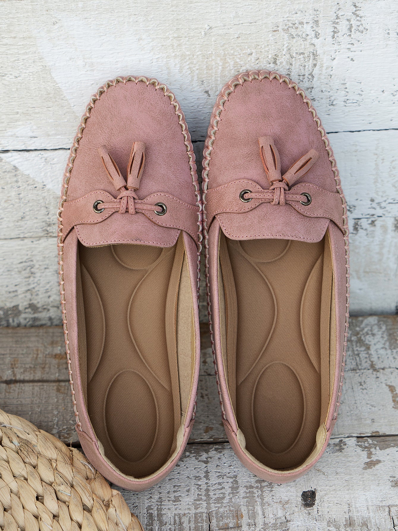 Women's Tassel Moccasin Loafers | Slip-On Flat-15