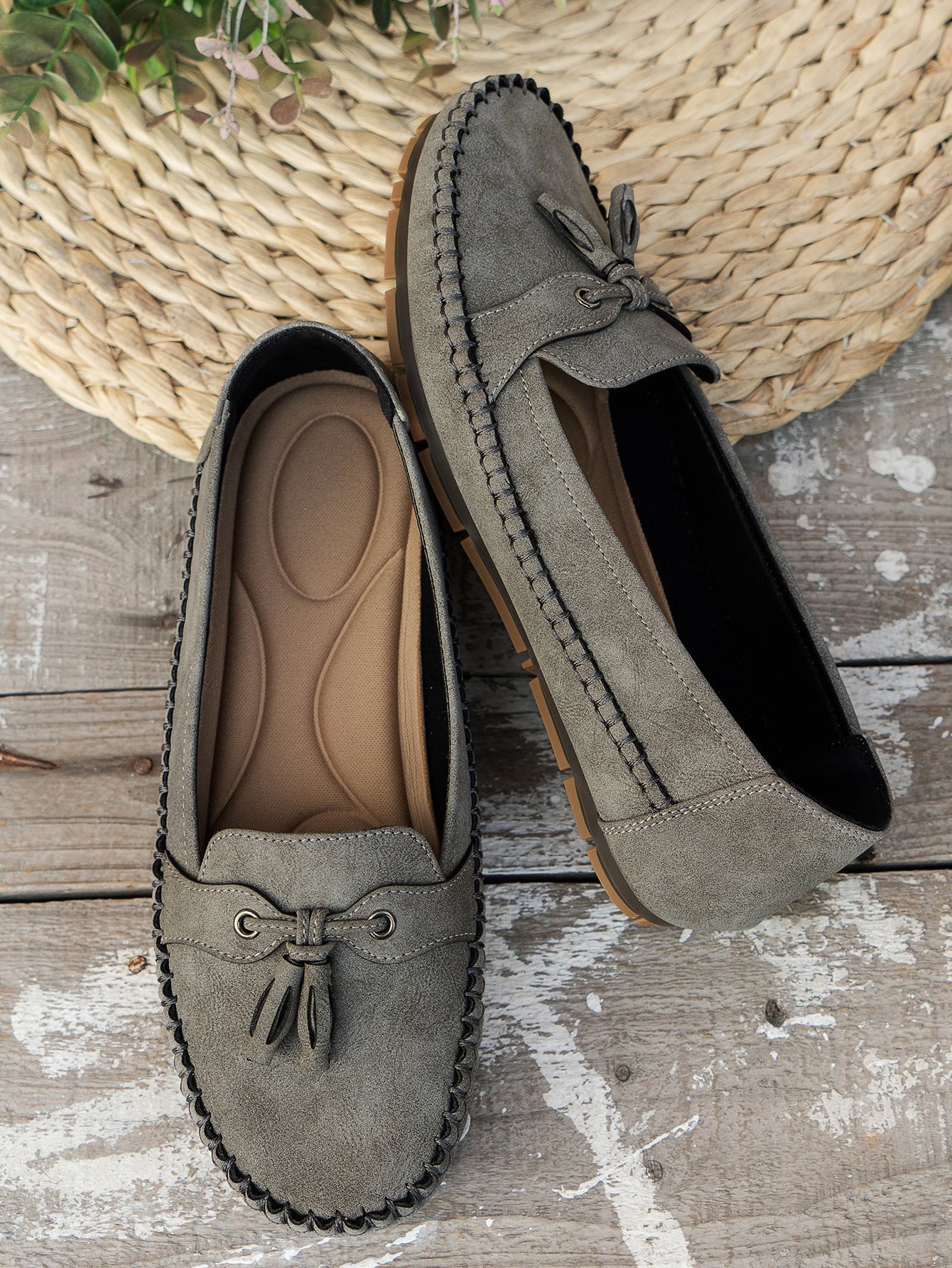 Women's Tassel Moccasin Loafers | Slip-On Flat-18
